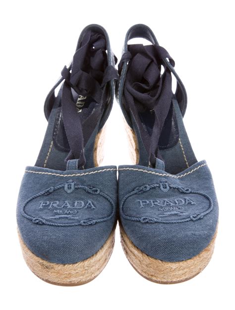 prada espadrilles|Prada espadrilles denim.